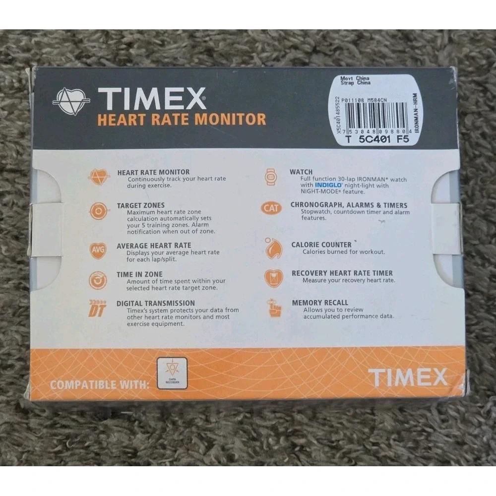 Timex Ironman Triathlon Heart Rate Monitor Watch NEW